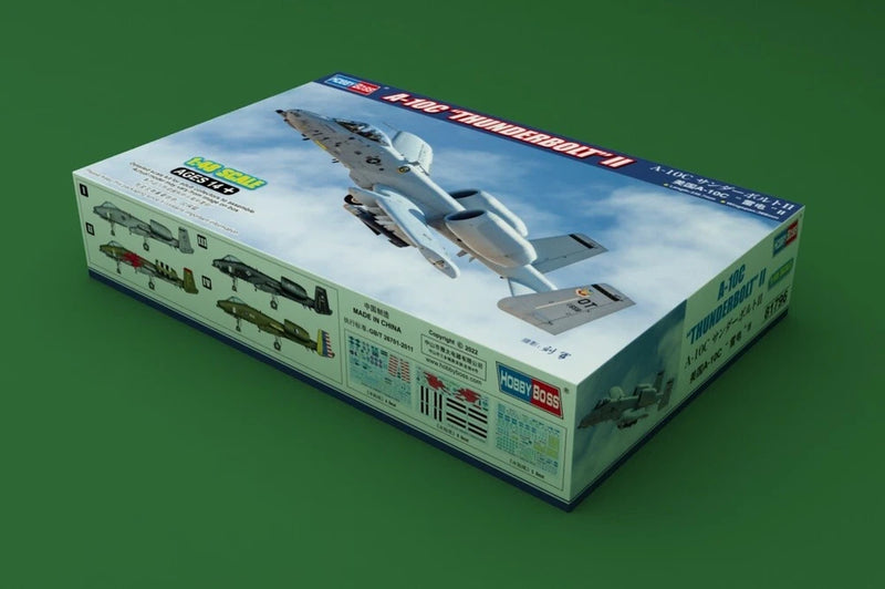 HobbyBoss A-10C 1/48 model kit box with aircraft artwork