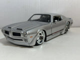 JADA BTM 1970 PONTIAC FIREBIRD CANDY SILVER 1:24 DIECAST MODEL CAR NEW NO BOX