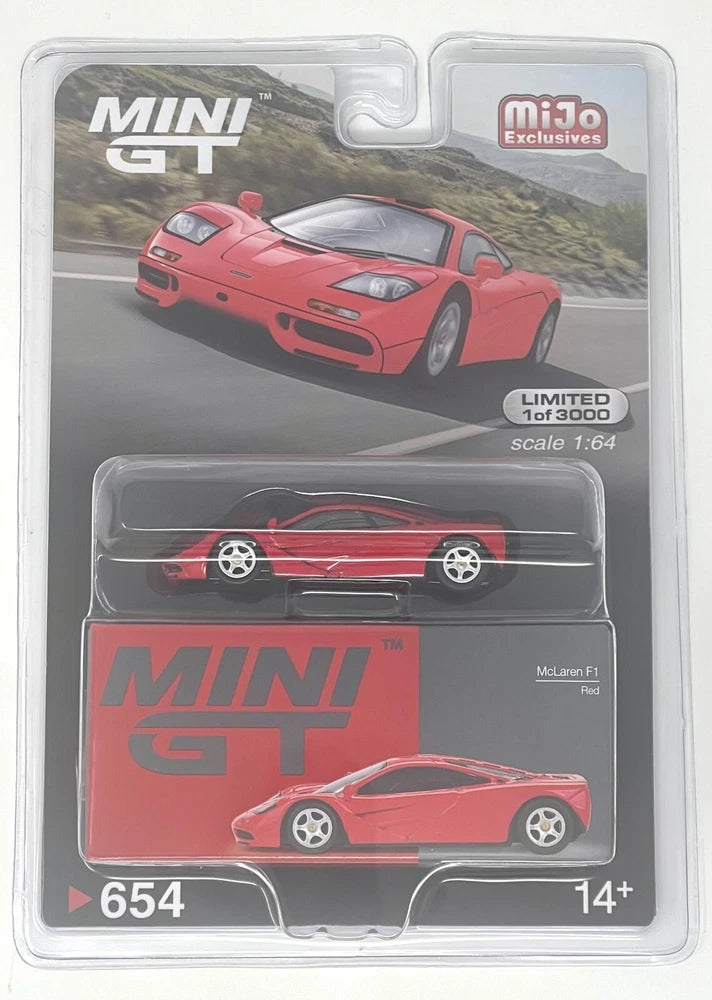 Mini GT 1:64 McLaren F1 Red Diecast Model Car MGT00654