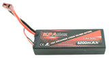 KPA Max 2S LiPo battery pack, 7.4V 5200mAh, with red/black wires and connector