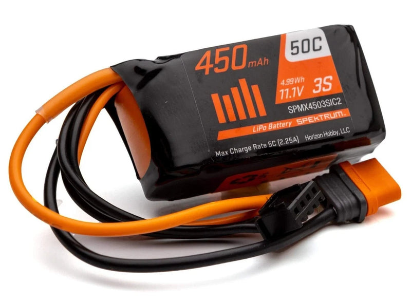 Spektrum 450mAh 3S 11.1V LiPo IC2 SPMX4503SIC2 Battery