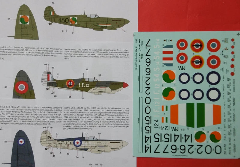 Supermarine Seafire Mk.III - Decals 1/48