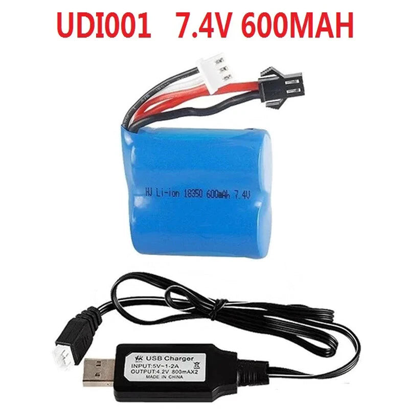 7.4V 600mAh Lipo Battery For UDI001 UDI011 H100 H102 H106 Venom High Speed Boat