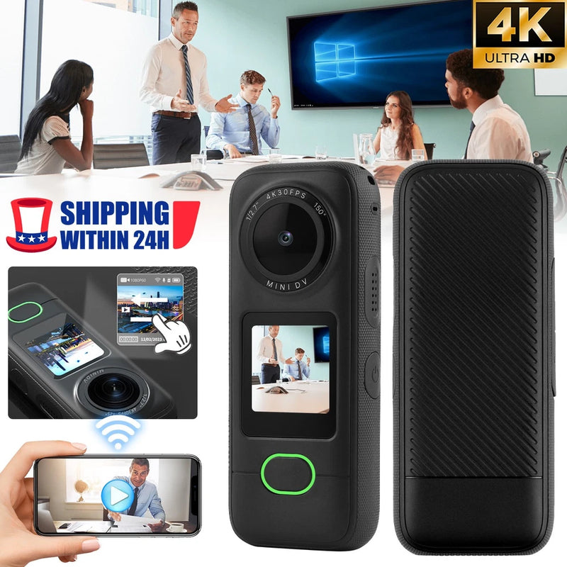 WiFi Touch-Screen Thumb Camera HD 4K Cycling Sports Camera Waterproof Anti-Shake