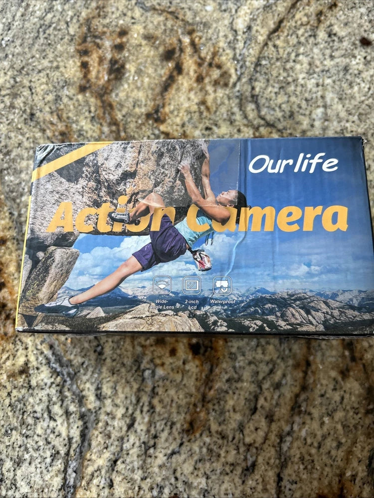 Ourlife Action Camera HD 1080P, 2" LCD Screen, 400mAh Battery