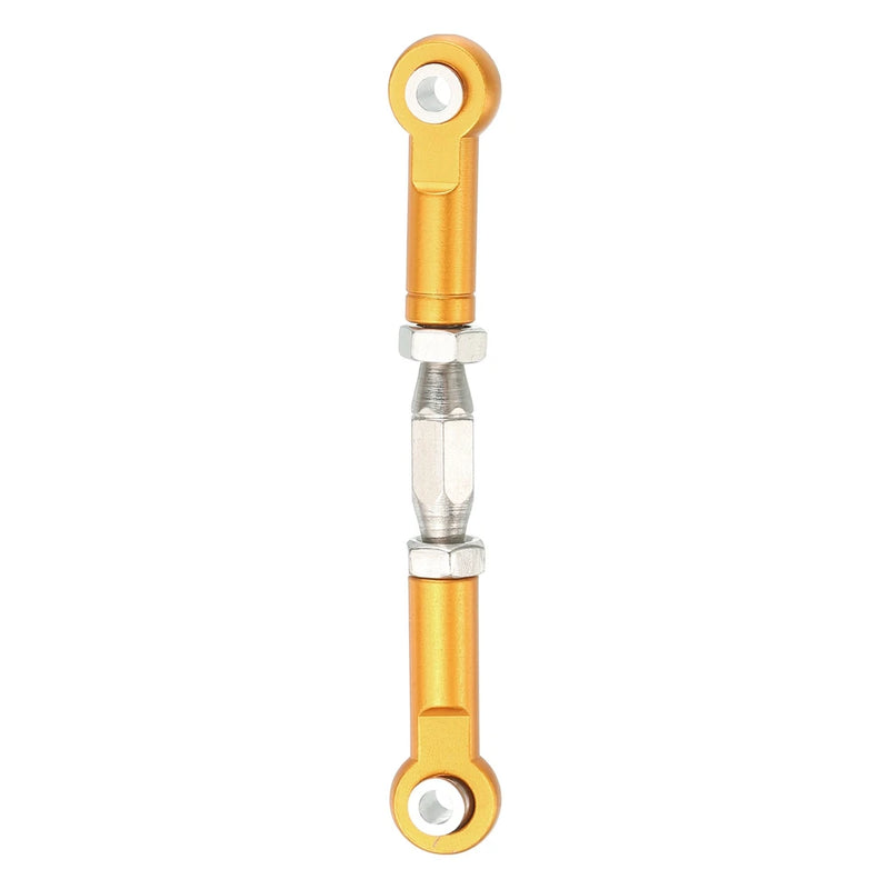 1 Pcs Steering Servo Rod RC Aluminum Linkages for RC Car(Gold, 62mm)