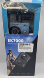 AKASO EK7000 4K WiFi sports action camera, open box with camera unit