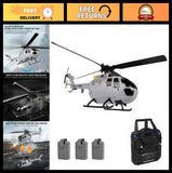RC Helicopter Drone 6-Axis Gyro Stabilization Altitude Hold Remote Control Toy -