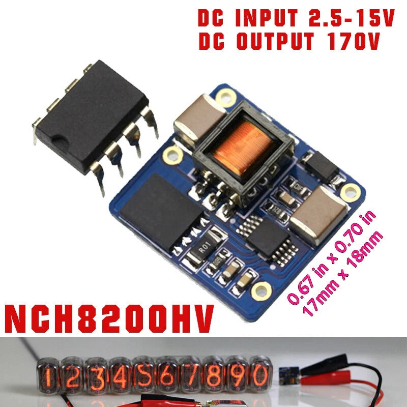 DC Power Supply for Nixie Tube Clock 5V-170V Boost Module NCH8200HV 2026 NEW