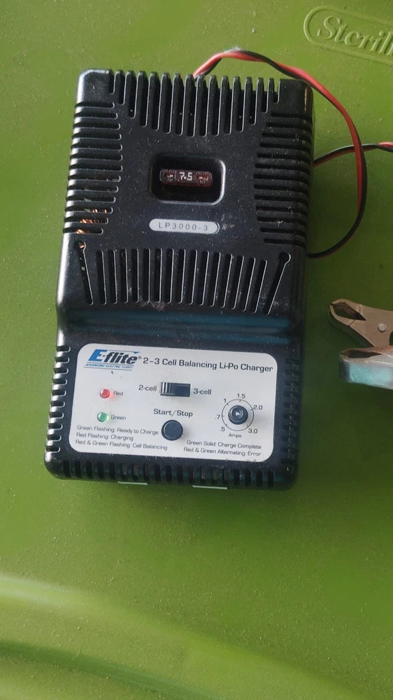 E-Flite LP3000-3 2-3 Cell Balance Charger for LiPo Batteries Battery