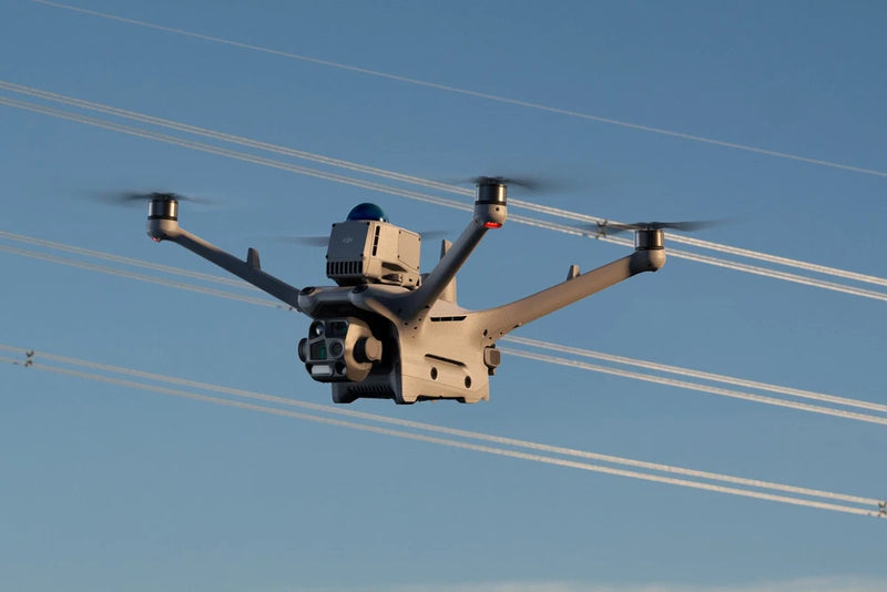 Drone with obstacle sensing module, front-facing sensors