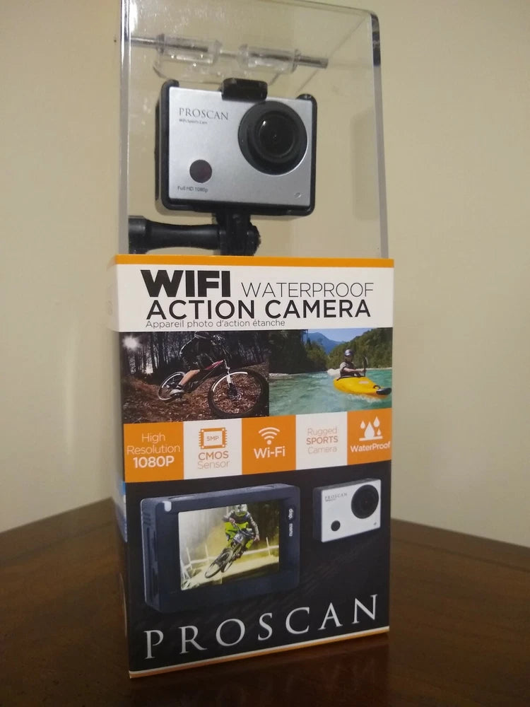 WiFi Waterproof Action Camera, Full HD 1080p Resolution, unused/open box