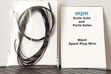 6 Feet Black Spark Plug Wire For 1/24 1/25 Scale Models With Black Boot