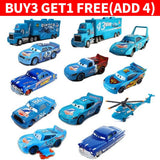 Diecast Model Toy Car Disney Pixar Car Blue Series Lightning McQueen Dinoco King