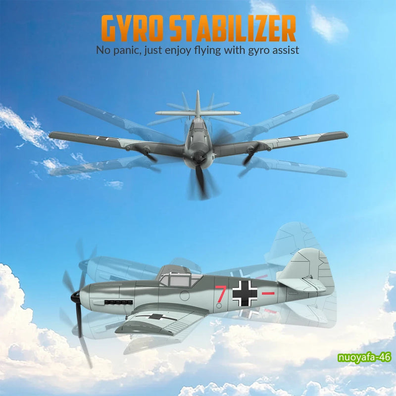 Volantex WWII BF109 Fighter 2.4G 3-CH 400mm RC Airplane Aerobatic RTF Glider Toy