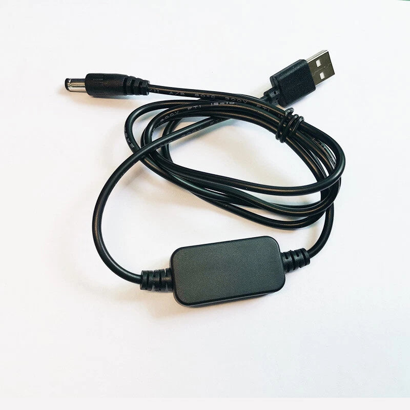 USB 5V Boost to 9V 12V 3.5/4.0/5.5mm Connector Power Cable Adapter Converter LED