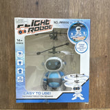 Flight Robot Infrared Induction Micro RC Helicopter JM8856 Toy Blue 14+ Years