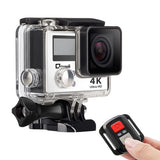 Sports Action Camera With Double Screen Sensor 100 Ft Waterproof 170?? Wide Angle