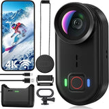 4K Body Worn Camera 64GB Mini POV Sports Action Black