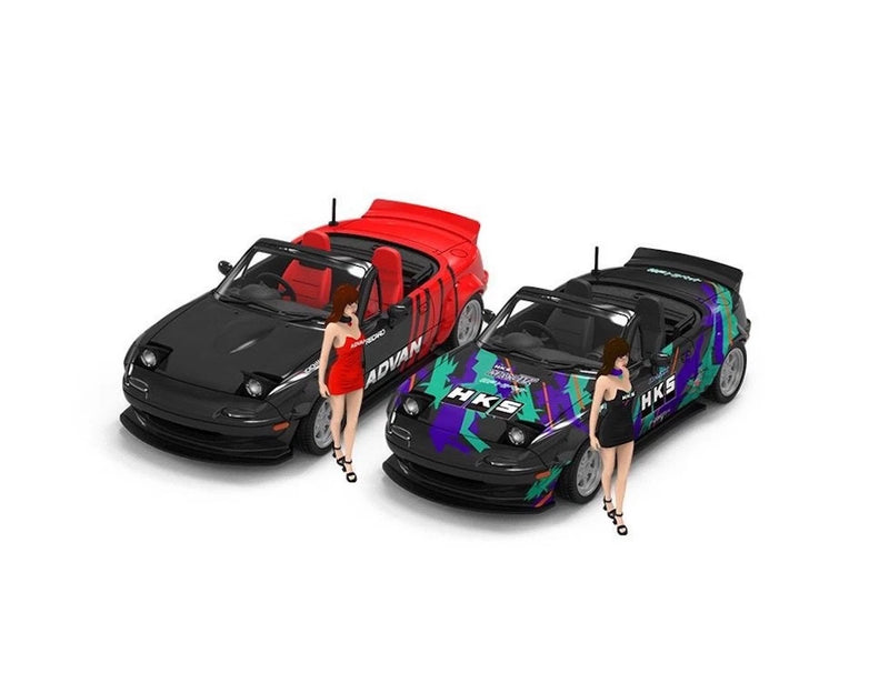EY TM 1:64 Miata MX5   Figure Sports Model Diecast Display Car