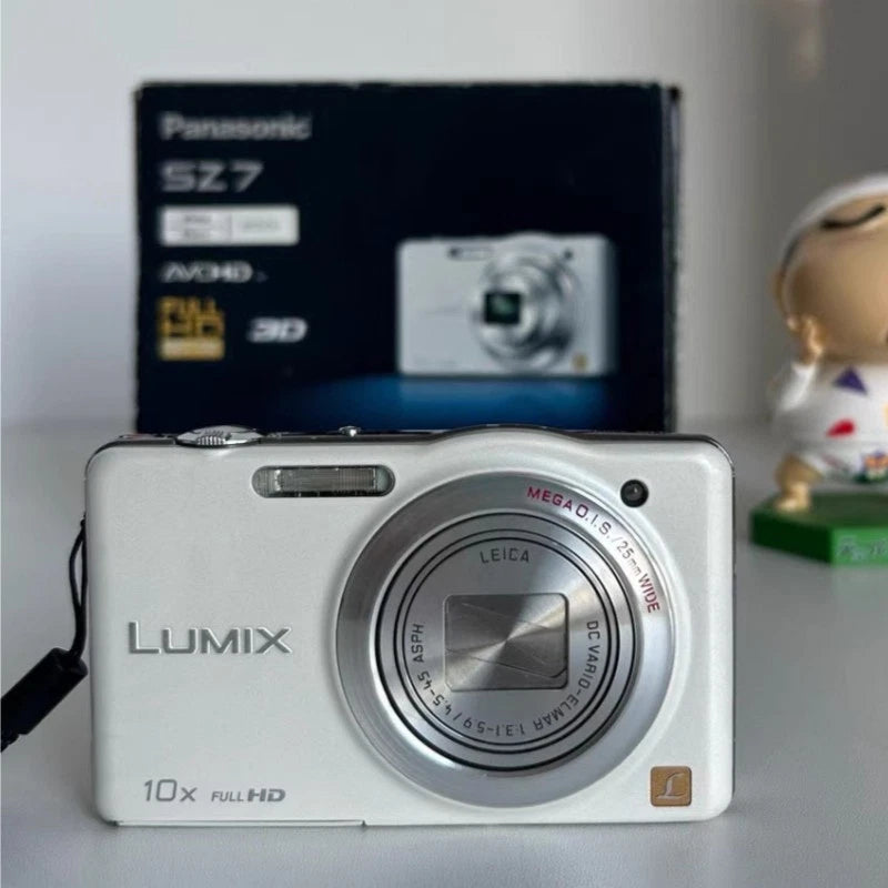 Panasonic Lumix DMC-SZ7 White 14.1MP 10x optical zoom Digital Camera - WORKING