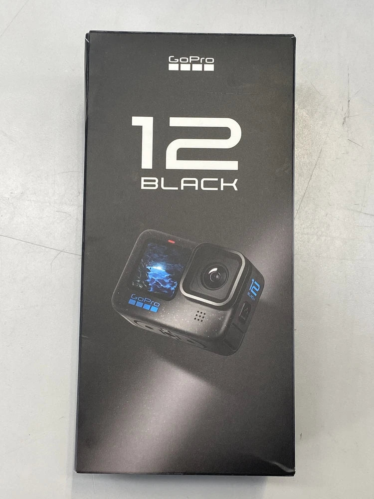 GoPro Hero12 black action camera retail box with 1|BLACK branding