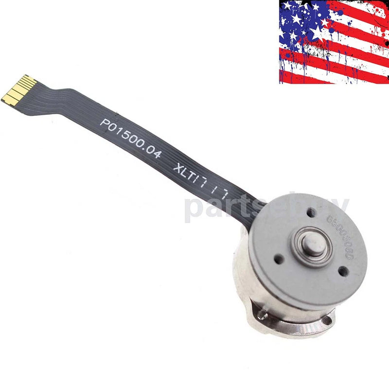 DJI Phantom 4 Pro gimbal yaw motor with ribbon flex cable, gray metal circular part