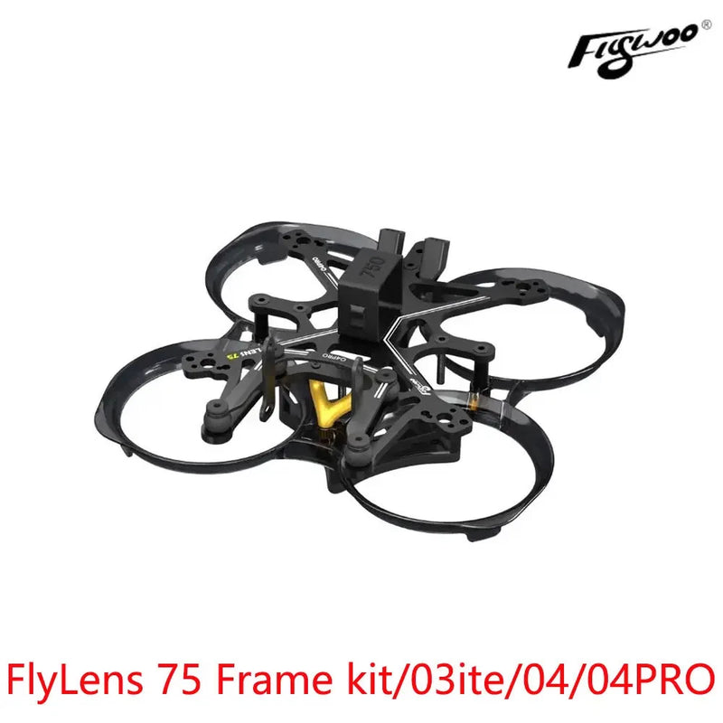 FLYWOO FlyLens 75 Frame Kit 1.6" FPV Drone for DJI O3/O4/O4PRO Cinewhoop