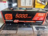 Spektrum RC, G2, 5000mah, 100c IC5, 2s Lipo Battery Battery