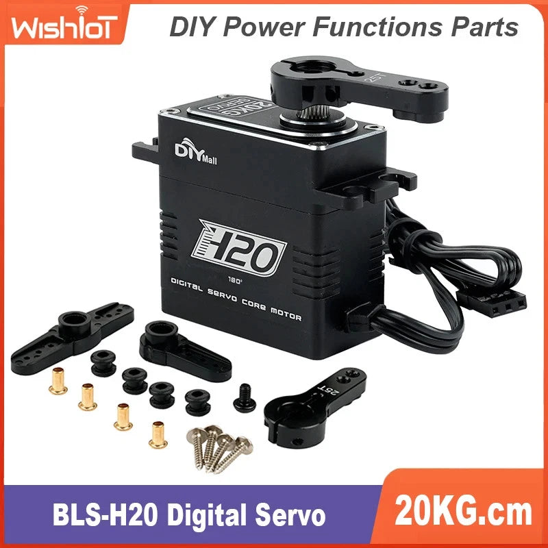 20kg Digital Servo BLS-H20 Steel Gear For 1/8 1/10 RC Car Truck Helicopter Robot
