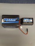 7.4V LiPo receiver battery pack with Reedy Powered label