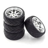 1/10On Road Tires & Wheels Rims 12mm Hex Hub for Redcat HPI Tamiya HSP Exceed RC