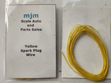 6 Feet Yellow Spark Plug Wire 1/24 1/25 Scale Models With Red Boot Material