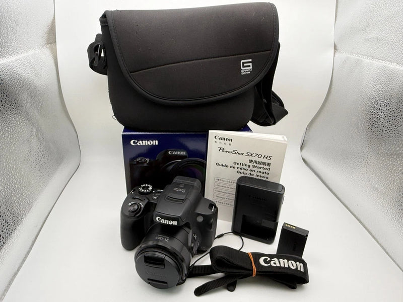 Canon PowerShot SX70 HS Compact Digital Camera with ELECOM Case Excellent