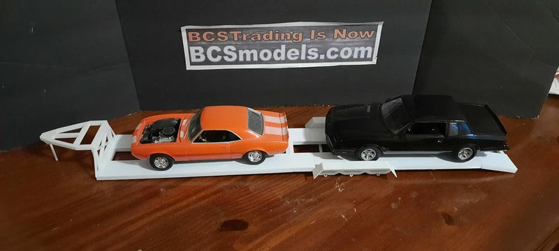 model Car trailers 1  car 2 car 2car goose neck   1/24 1/25 scale kits