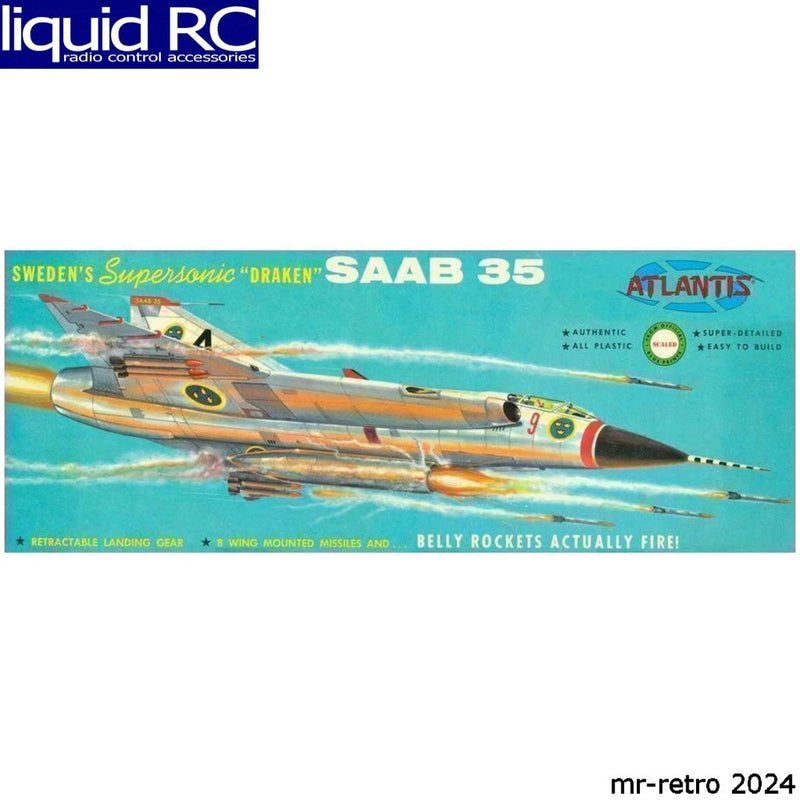 Atlantis Models L570 1/48 Supersonic Saab Draken J-35 Plastic Model Kit