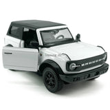 1:36 Ford Bronco Model Car Diecast Toy Cars Metal Toy Vehicle Doors Open White