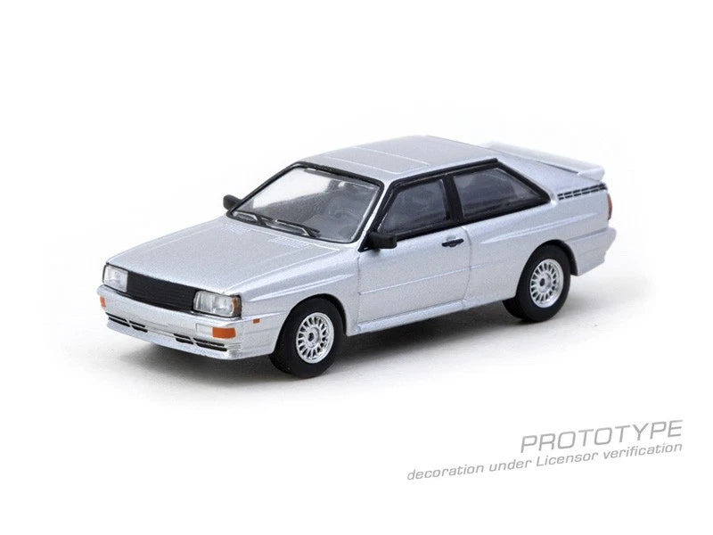 Schuco x Tarmac Works 1:64 Quattro Silver Diecast Model Car