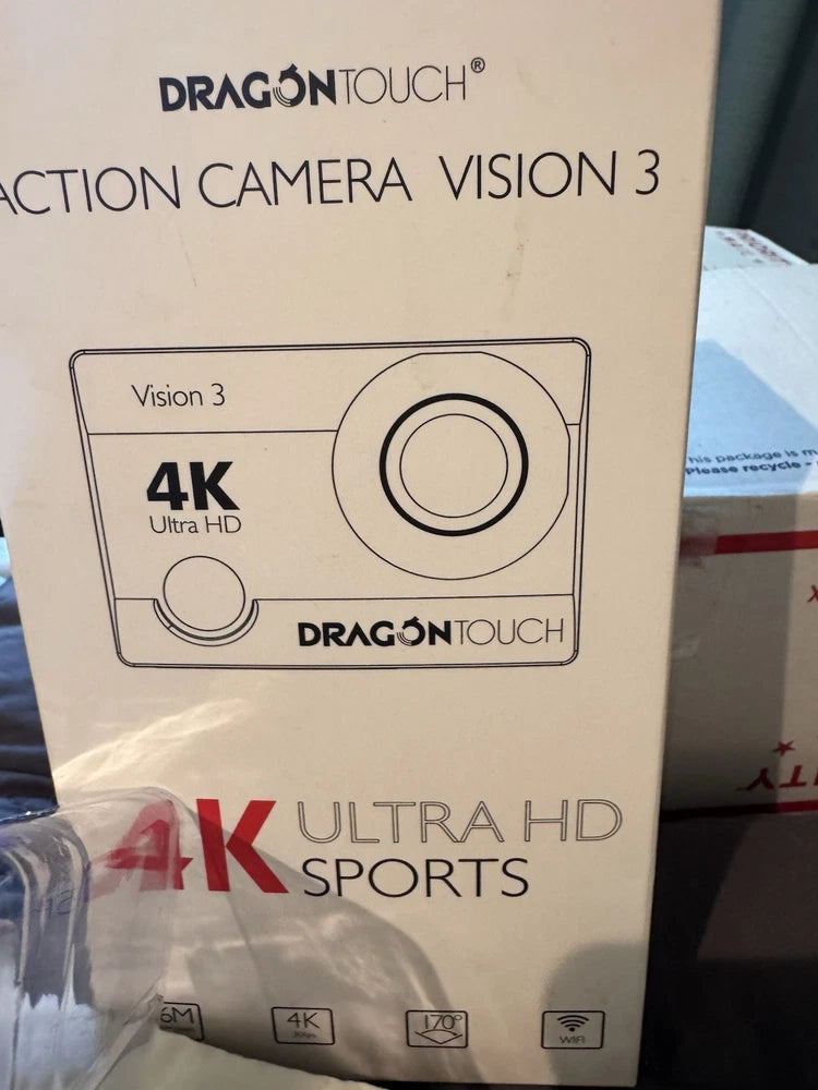 Dragon Touch Vision 3 4k WiFi Sports Action Camera Ultra HD Waterproof Camcorder