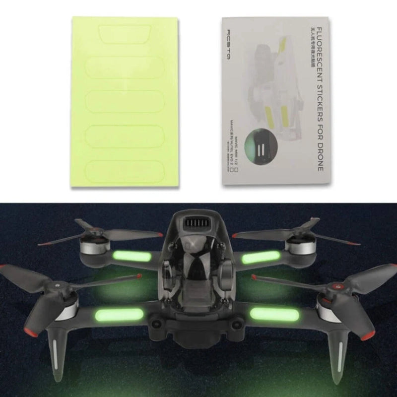RCSTQ 2 PCS Luminous Sticker Night Flight Stickers DJI FPV Drone