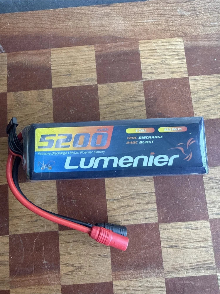 Lumenier 5200mAh 6S 120c 22.2 Volts LiPo Battery Used Battery