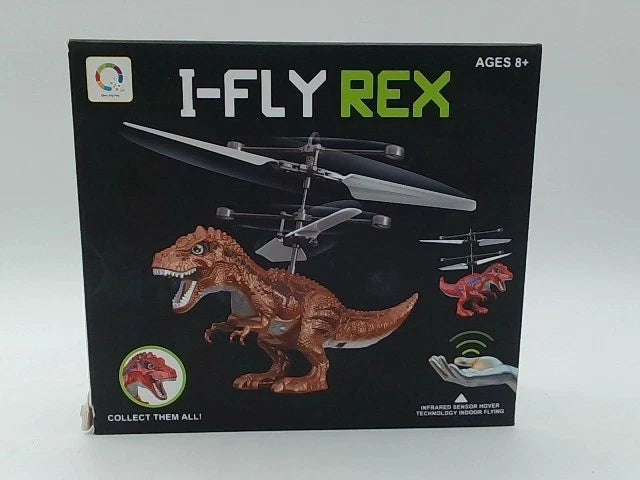 I-FLY REX Flying Brown Dinosaur Toy For Kids With Infrared Sensor Hover Drone