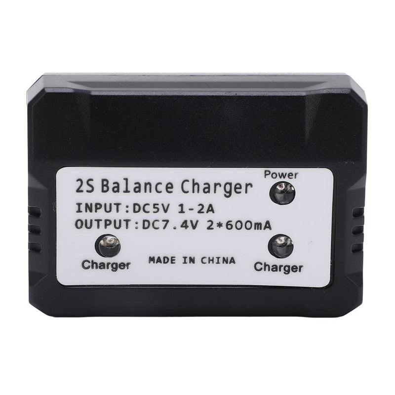 Black 2S Balance Charger 7.4V LiPo Battery Charger For RC Car Boat ¡î Battery
