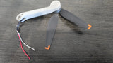 DJI Mini 3 rear arm with propeller blades and cable wiring