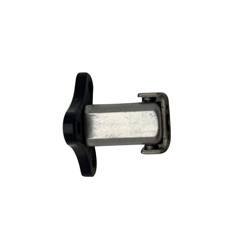 Replacement front arm shaft axis for drone, black plastic bracket with metal insert