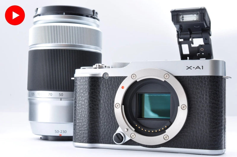 [N Mint] FUJIFILM X-A1 Silver + EBC XC 50-230mm F4.5-6.7 OIS Lens #1684