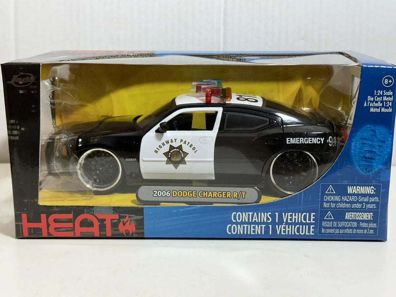 JADA HEAT 2006 DODGE CHARGER R/T HIGHWAY PATROL POLICE 1:24 DIECAST MODEL #91