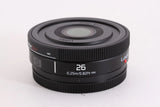{Mint} Panasonic LUMIX S 26mm F8 Lens S-R26 #EL8188 For L mount