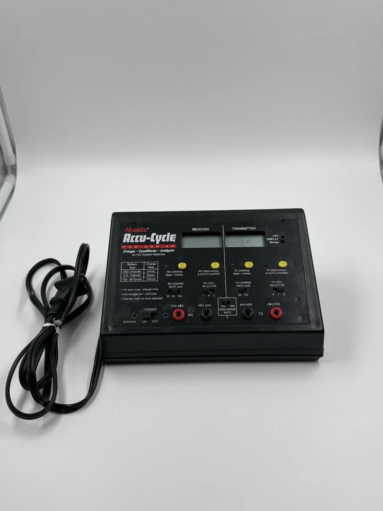Hobbico Accu-cycle Receiver/Transmitter Battery Charger Conditioner Analyzer Battery