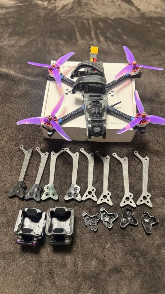 Fpv 5 Drone Frame Kit For Dji O3 Air Unit 04lite Carbon Fiber Lightweight